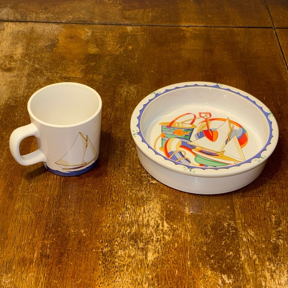 Tiffany & Co. Seashore Bowl & Cup Set - Picture 3 of 12